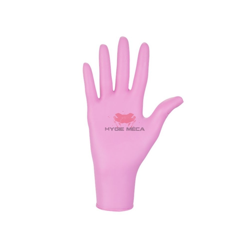 Nitrylex gants nitrile ROSE non poudré - Mercator