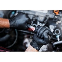 GoGrip gants nitrile ultra résistant NOIR - Mercator