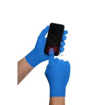 GoGrip gants nitrile ultra résistant BLEU - Mercator