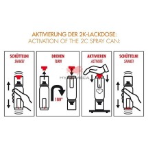 Peinture haute température NOIR BRILLANT - Foliatec