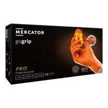 GoGrip gants nitrile ultra résistant ORANGE - Mercator