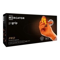 GoGrip gants nitrile ultra résistant ORANGE - Mercator