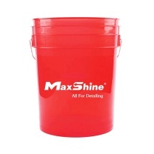 Seau transparent rouge - MaxShine