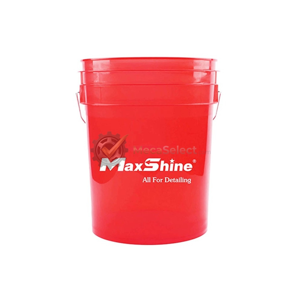Seau transparent rouge - MaxShine