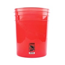 Seau transparent rouge - MaxShine